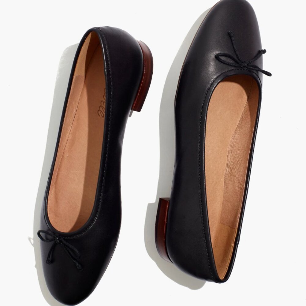 Madewell Adelle Ballet Flat in Leather